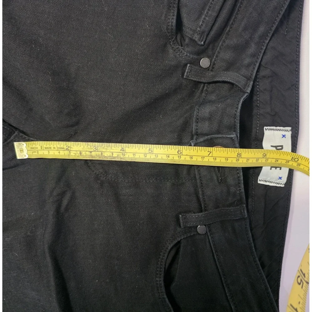 Paige Jeans Womens‎ Size 28 Skyline Skinny Black Distressed Denim Jeans Pants